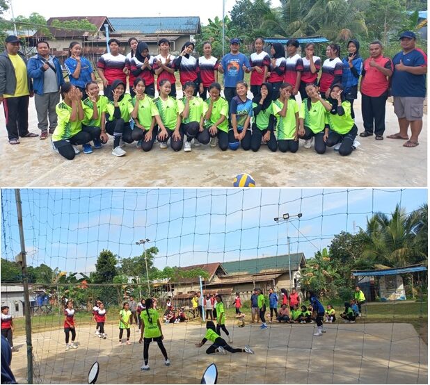 Pertandingan Persahabatan Bola Volly Antara SMPN 14 VS SMPN 20