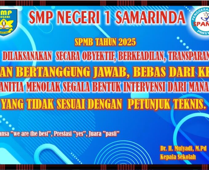 MKKS SMP Negeri Kota Samarinda Menolak Intervensi Pada SPMB 2025 Dari Pihak Manapun